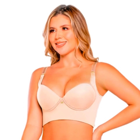 Stagmi Best Push Up Back Smoothing Bra Colombianas Faja "Magic Bra" Full Cup NEW - Picture 10 of 16